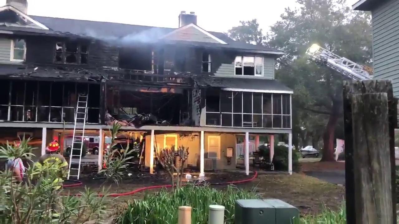 Fire Crews Investigate the Condo Fire in Murrells Inlet, NC